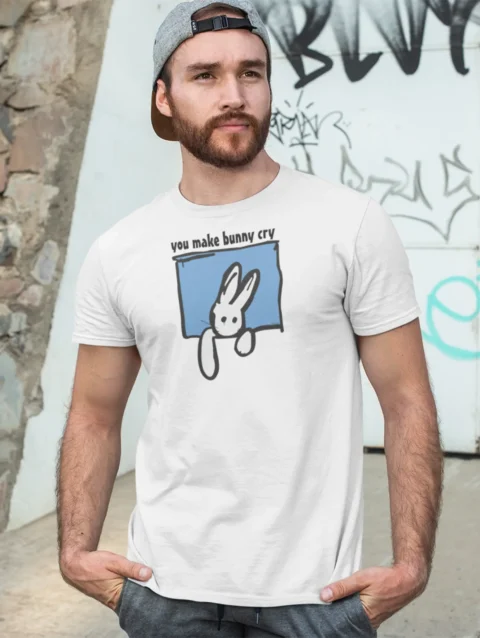 Bunny Cry Graphic Printed T-shirt