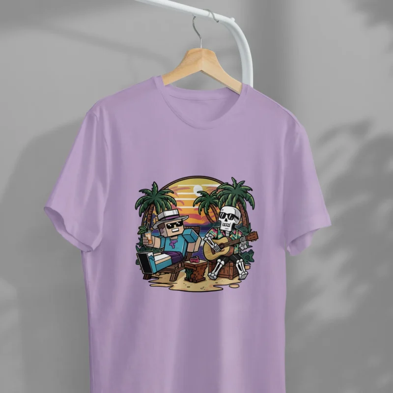 Music At Beach Graphic Printed T-Shirt