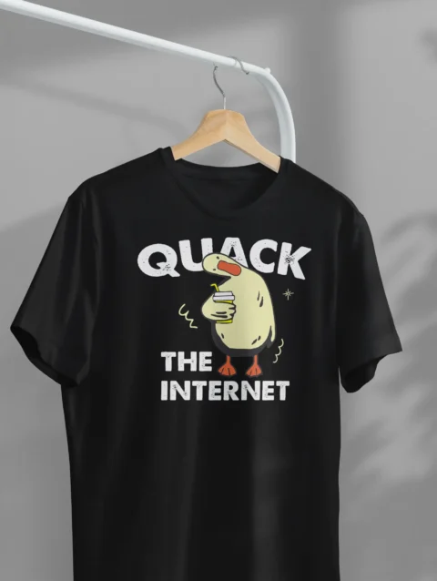 Quack The Internet Graphic Printed T-Shirt