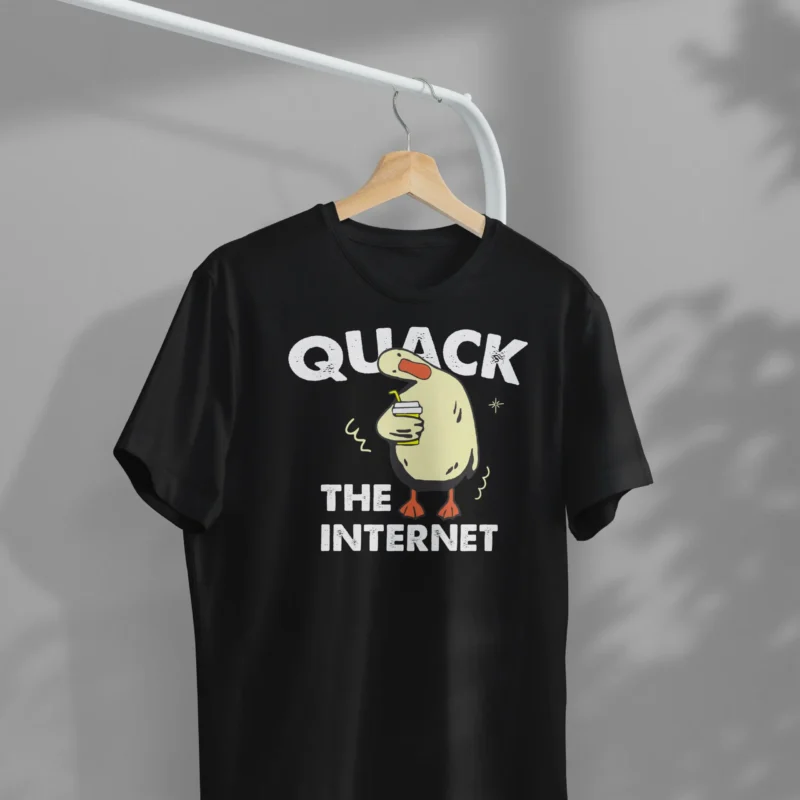 Quack The Internet Graphic Printed T-Shirt