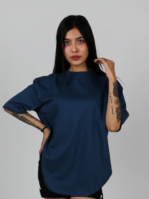 Blue Side Cut Tshirt