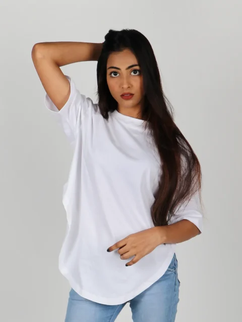 White Side Cut Tshirt