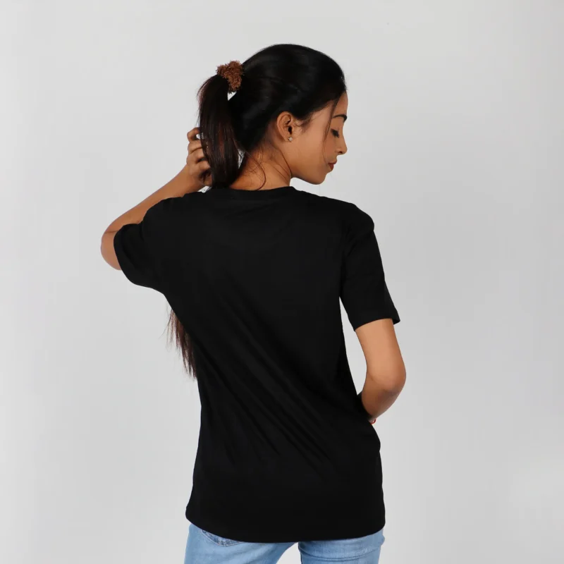 Black Plain Relax Fit T-shirt