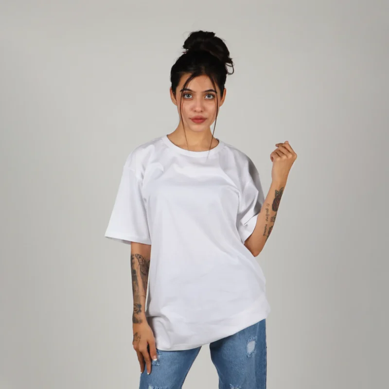 White Oversized Tees for women