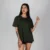 Olive Oversized Tees for women