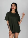 Olive Oversized Tees for women