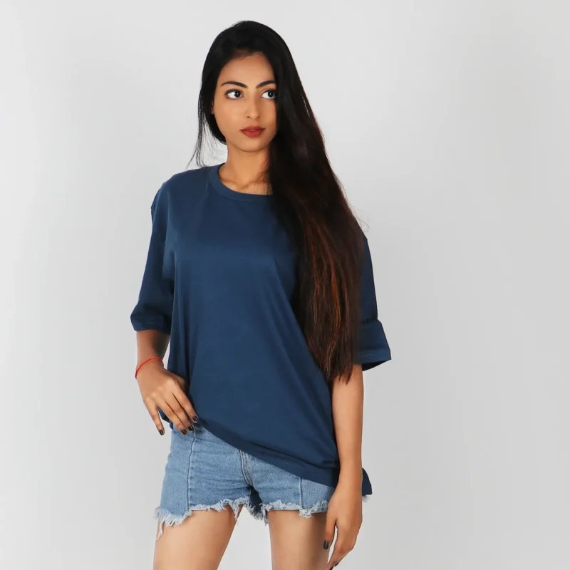 Blue Oversized Tees