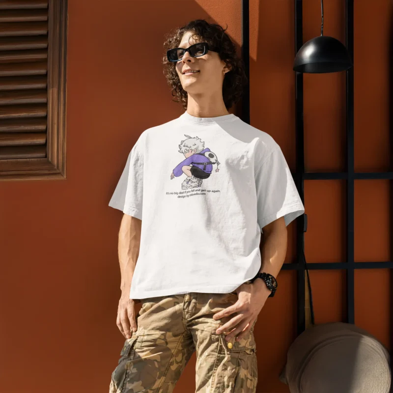No Big Deal Graphic Printed Oversized T-Shirt