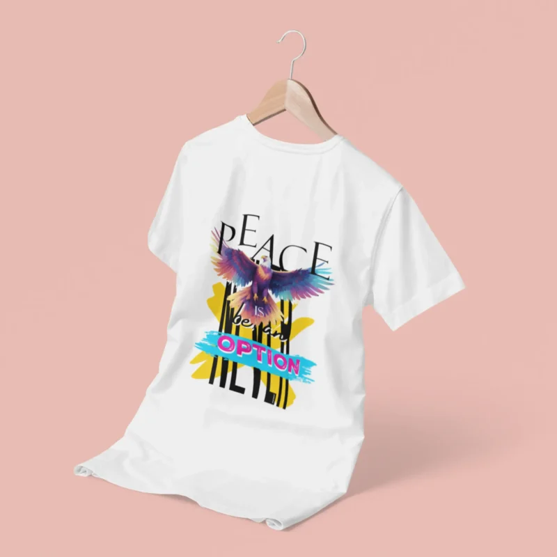 Peace Graphic Printed Oversized T-Shirt