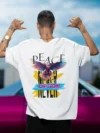 Peace Graphic Printed Oversized T-Shirt