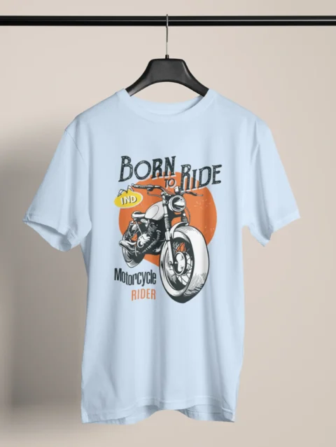 Born To Ride Graphic Printed T-Shirt