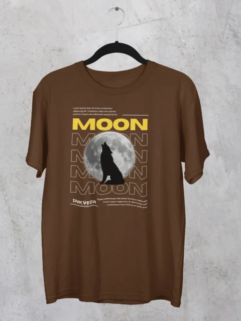 Wolf Moon Graphic Printed T-shirt