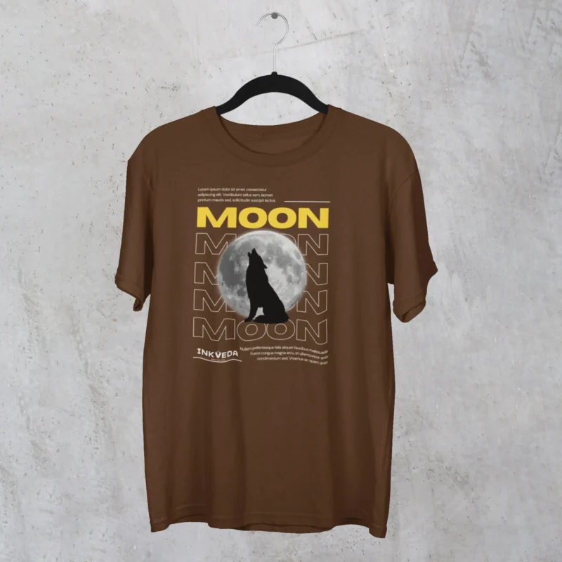 Wolf Moon Graphic Printed T-shirt