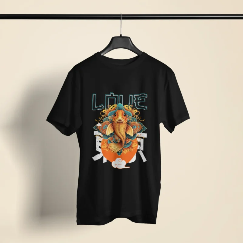 Love Graphic Printed Oversized T-shirt