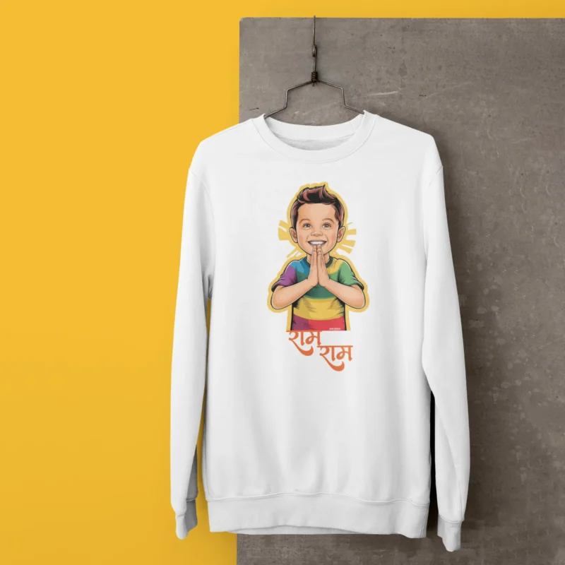 Ram Ram Graphic Printed Sweatshirt