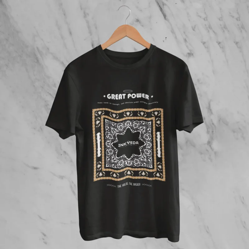 Great Power Graphic Printed Oversized T-shirt