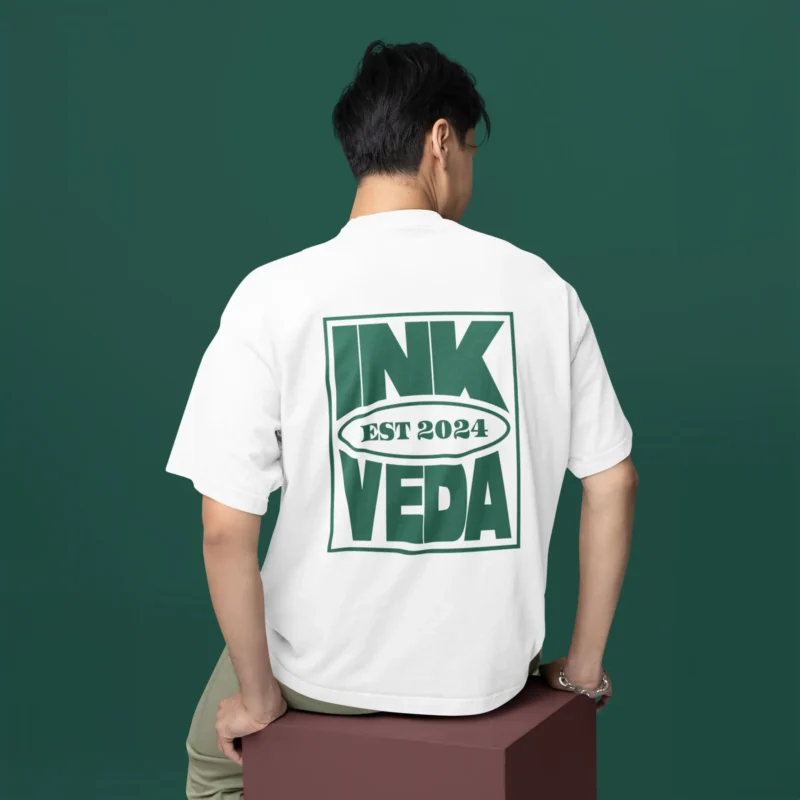 Ink Veda Emblem Graphic Printed Oversized T-shirt