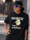 Quack The Internet Graphic Printed Oversized T-shirt