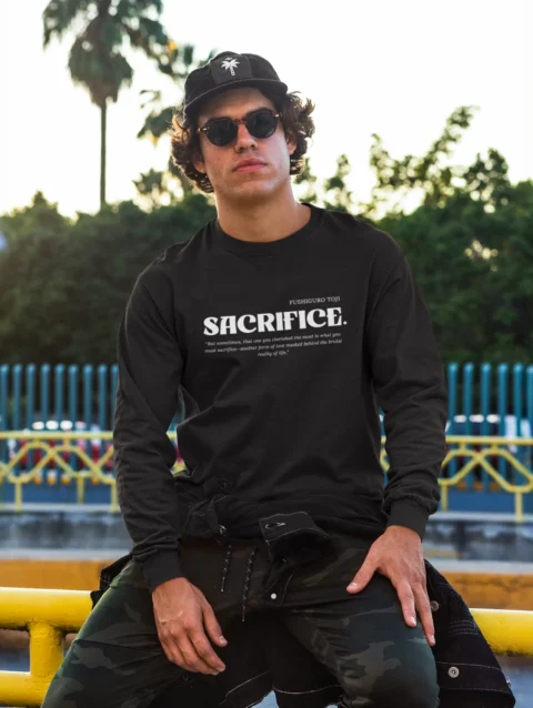 Sacrifice Graphic Printed Sweatshirt